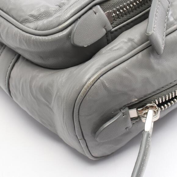 Prada Antique Nappa Leather Multi Pocket Top Handle Bag Slate Gray - Picture 8 of 9